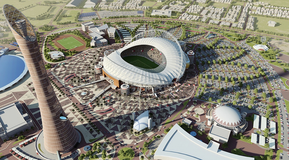 Innovative roof at Khalifa International Stadium nears completion