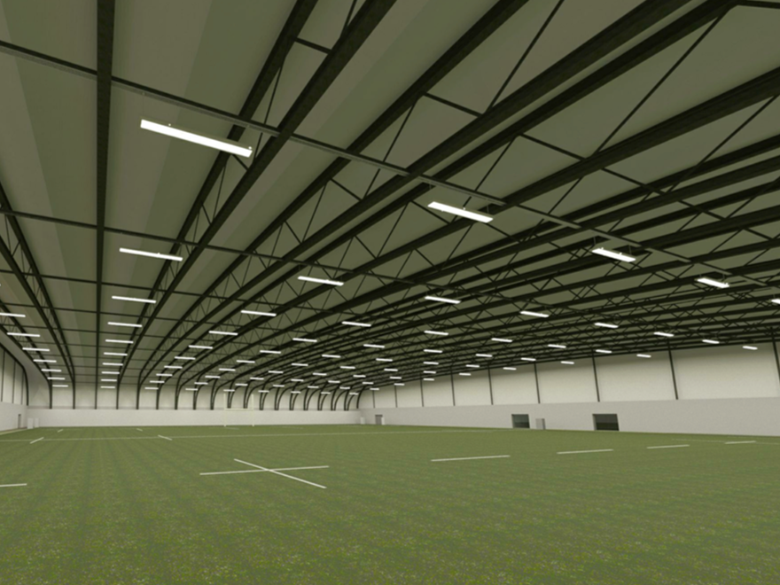 CGI impression of the indoor training facility. Courtesy: Bristol Rugby