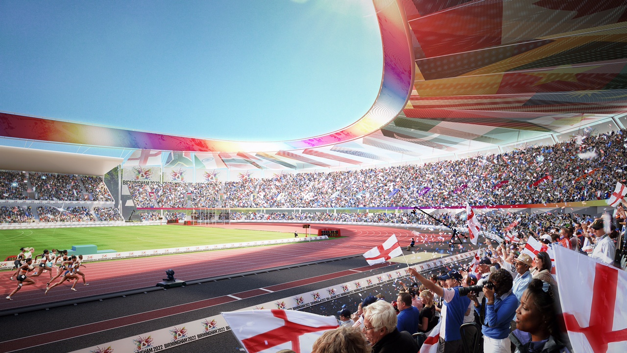 New CGI images of rejuvenated Alexander Stadium for Birmingham 2022