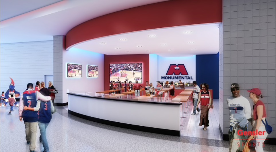 Capital One Arena Concourse Digital Display Screen