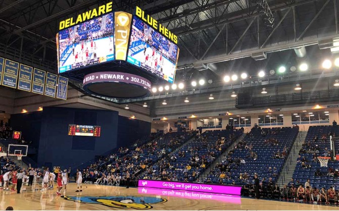 Largest, High Definition, In-Arena Center-Hung Scoreboard in the