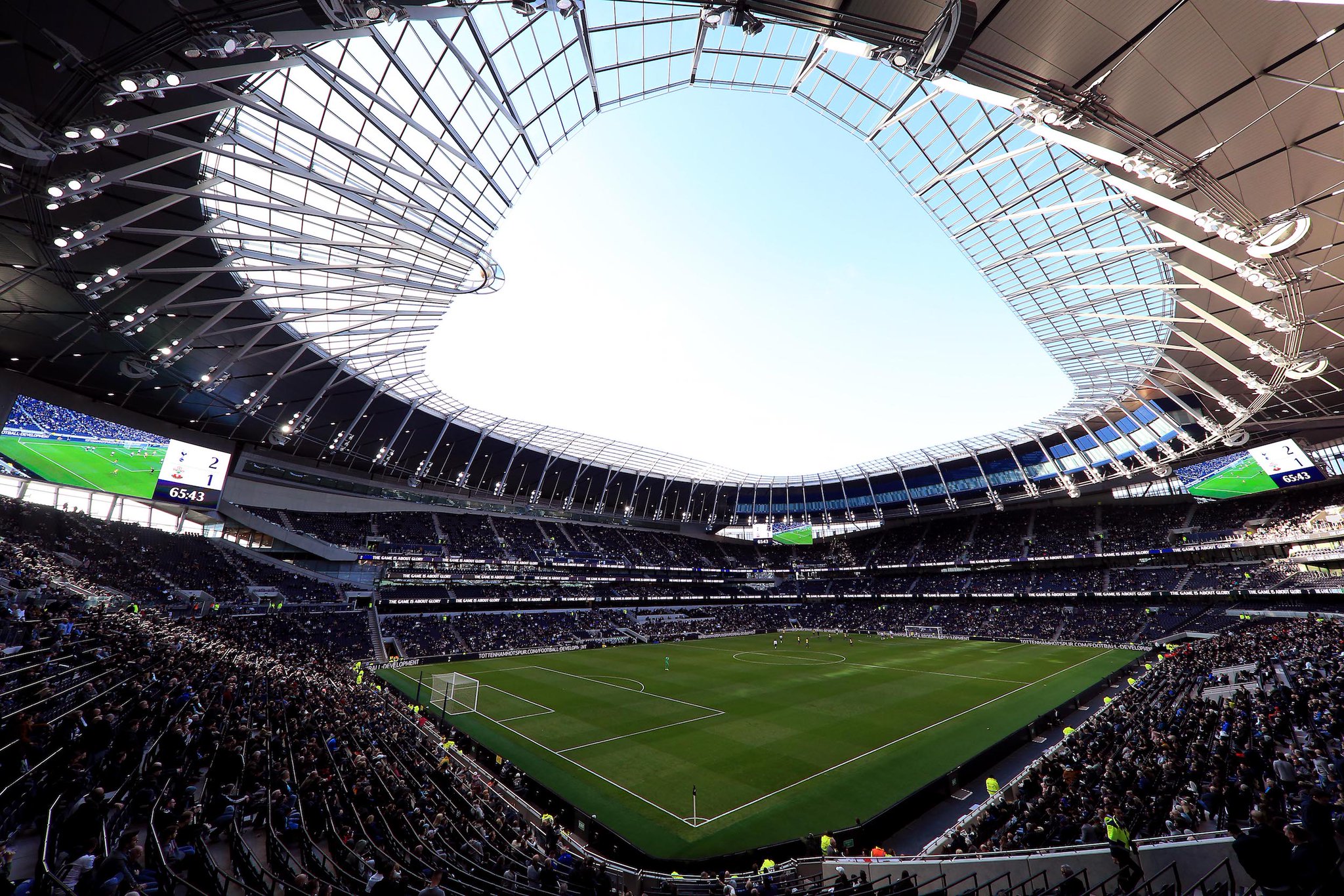 The NFL just played its first game at a new London stadium with a  retractable pitch