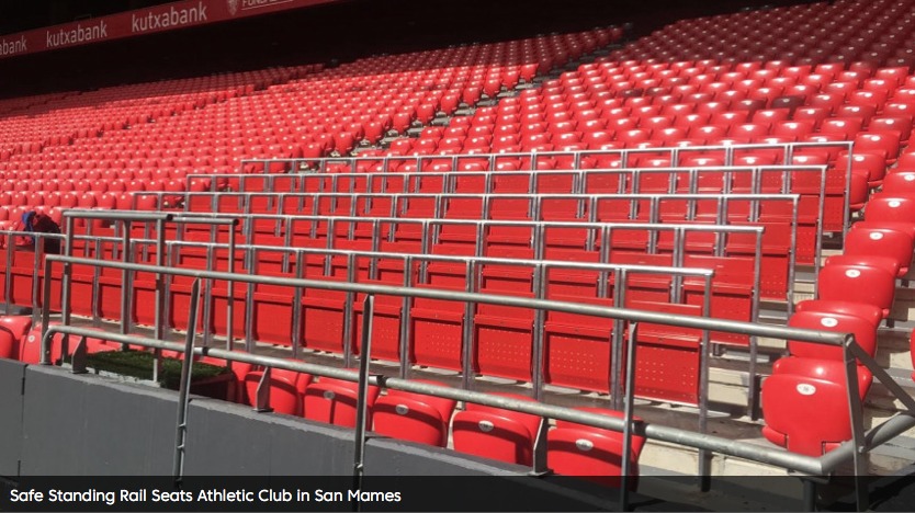 Safe Standing Arrives In Spain At Athletic Club S San Mames Stadium Sports Venue Business Svb