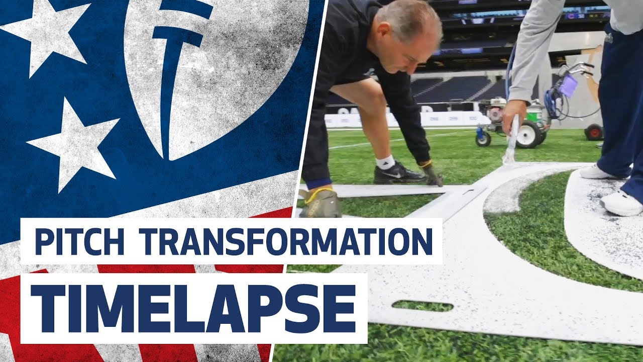 VIDEO: NFL pitch transformation at Tottenham Hotspur ...