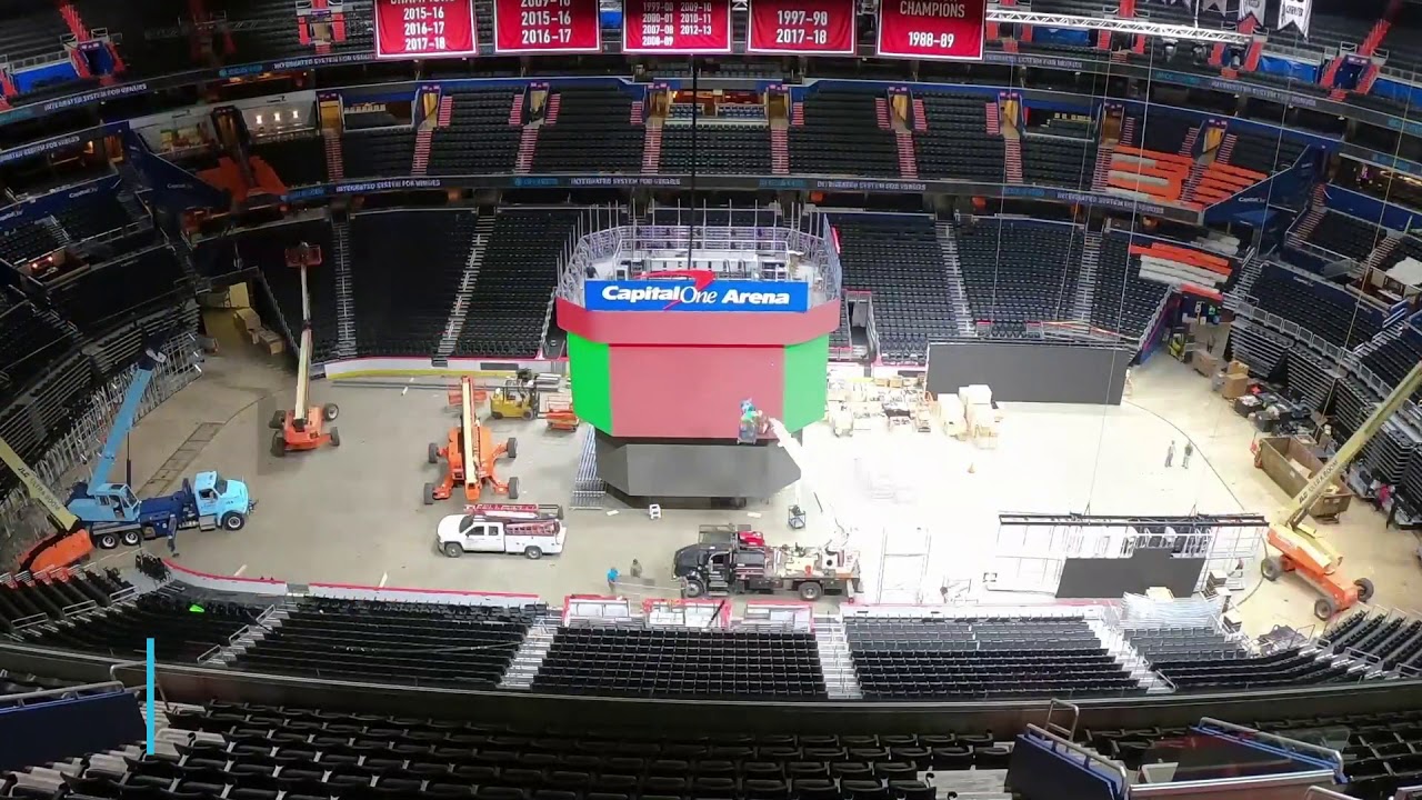 Video: Building Of The Largest Centre-hung Video Board In Nhl & Nba 